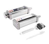 Pasta Maker Attachment Stainless Steel 8 Gears Thickness Pasta Maker Sheet Roller Cutter for Stand Mixer