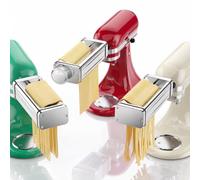Pasta Maker Attachments Set for all KitchenAid Stand Mixer | Including Pasta Sheet Roller, Spaghetti Cutter, Fettuccine Cutter, KSMPRA 3-Piece Pasta Set