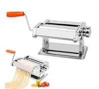 Pasta Maker Machine, 3 in 1 Heavy Duty Stainless Steel Professional Fresh Pasta Lasagne Spaghetti Tagliatelle Maker Machine Cutter with 3 Cut Press Blade Settings with Table Top Clamp Kitchen Set