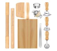 Pasta Maker Set, 11pcs Pasta Making Tools Kit Rolling Pin Gnocchi Board