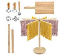 Pasta Making Tool Sets,Pasta Machine Set with Ravioli Cutters, Gnocchi Board, Drying Rack, and Dumpling Maker,9 Piece Italian Pasta Making Kit for Authentic Italian Kitchen and Cooking Enthusiasts