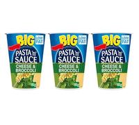 Pasta 'n' Sauce Big Cheese & Broccoli Instant Pot, Low Fat, Vegetarian, 85g,Pack Of 3
