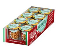 Pasta Nostra 8x70g | Instant Pasta Pots, Fusilli Pasta | Carbonara-02 | Bolognese-02 | Cheese & Pepper-02 | Arrabbiata-01 | Tomato & Mozzarella-01 | Just add water meals pasta meal