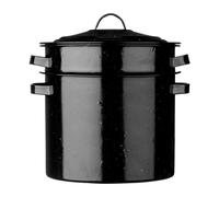 Premier Housewares Vintage Pasta Pot, Black, Enamel, 32 x 31 x 28 cm