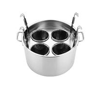 pasta pot-Stainess Steel Pasta Cooker W/Inserts,Cookware Stockpot With Divider And Colander Strainer,Heavy Duty Induction Pot,Induction,Ceramic,Glass And Halogen Cooktops Compatible