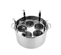 Pasta Pot-Stainess Steel Pasta Cooker W/Inserts,Cookware Stockpot with Divider and Colander Strainer,Heavy Duty Induction Pot,Induction,Ceramic,Glass and Halogen Cooktops Compatible