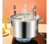 Pasta Pot with Strainer and Lid, Multipurpose Pots for Steamed, Stainless Steel Resistant Pot, Swimming Pot to A Slow Heat for Home, Dining Room and Kitchen