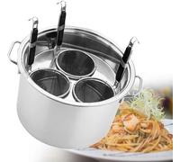 Pasta Pots Stainless Steel Noodle Cooking Pot,Noodle Cooker,Stainless Steel Noodle Cooking,Soup Pot and Noodle Pot Multi-Purpose,Steamer Set with Basket,with Lid,inductio