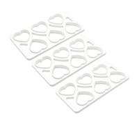 Pasta Ravioli Press, 3 Piece Heart Round 8 Hole Dumpling Maker Tool Set | Pasta Ravioli Press, 3 Piece Heart Round 8 Hole Molds, for Stuffed Pasta, Dumplings, Pastry Filling and Homemade Meals