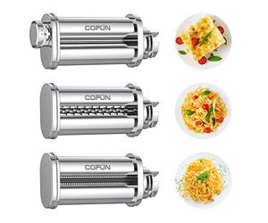 Pasta Roller Attachment for Bosch Kitchen Mixer MUM2&5, Pasta Sheet Roller, Spaghetti & Fettuccine Cutter Maker Accessories, COFUN Pasta Maker Attachment