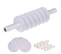 Pasta Rolling Cutter Adjustable with 5 mooth + 5 Toothed Stainless Steel Wheels, Pasta Roller - Fresh Pastry - Pasta Cutter Multiple Wheel