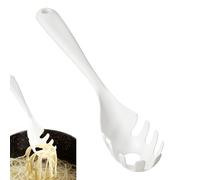 Pasta Spoon - 29x5.5x4cm Kitchen Noodle Forks, Pasta Scoop Strainer, Pronged Pastta Fork with Portion Measure | Manual s Spoon with Teeth Spaghetti Forks for Noodles, Dumplings Soup Sauce