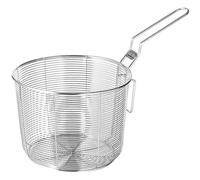 Pasta Strainer with Handle,Stainless Steel Boiling Blanching Basket,6.9in Frying Basket,Fine Mesh Deep Fryer Basket for Frying Oil Filtering Draining