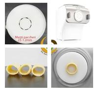 PASTADISC Paccheri Pasta Noodles Shape Disc Fit For Philips Automatic Pasta & Noodle Maker, Disc Compatible With Philips Pasta Maker Attachment Kitchen Appliance Maker (O45, Mezzi 23 x 1.3mm)