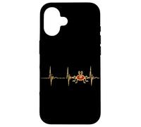 Pastafari Heartbeat EKG Puls Flying Spaghetti Monster FSM Case for iPhone 16