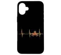 Pastafari Heartbeat EKG Puls Flying Spaghetti Monster FSM Case for iPhone 16 Plus