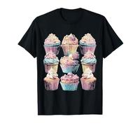 Paste Cupcakes Summer Dessert Coastal Aesthetic Dreamy Art T-Shirt