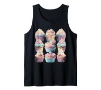 Paste Cupcakes Summer Dessert Coastal Aesthetic Dreamy Art Tank Top