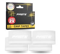 PASTE Double Pack Silicone Shin Pad Holders - The Original - 2 Pairs - Holder for Football Socks as Shin Pads Holder, Grip Tapes for Football Socks (White & White)