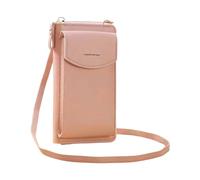 Paste For Wallet The Original Clutch Wallet Trendy Mobile Phone Bag Korean Fashion Large Capacity Double Layer Wallet Multi Functional Women's Crossbody Bag Wallet Purse (Pink, One Size)
