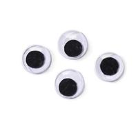 Paste-On Wiggle Eyes 7mm 20/Pkg-Black