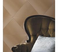 Paste the Wall 3D Effect Gold Vinyl Wallpaper Geometric Erismann 10404-30
