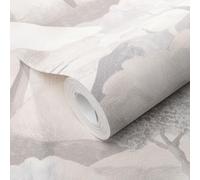Vinyl Wallpaper Washable Textured Trees Gentle Landscape Beige Erismann 10433-02