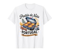 Pastéis de NATA Portugal Traditional Custard Tarts Food Art T-Shirt