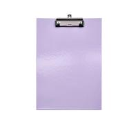 Pastel A4 Clipboard with Metal Clip & Pen Holder - Assorted Colours - 32 x 22cm Writing Board for Home, School & Office (Lilac, one Size)