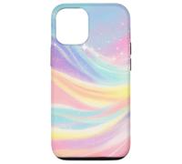 Pastel Aurora Waves with Sparkle Stars Case for iPhone 12/12 Pro