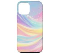 Pastel Aurora Waves with Sparkle Stars Case for iPhone 12 mini