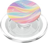 Pastel Aurora Waves with Sparkle Stars PopSockets PopGrip for MagSafe