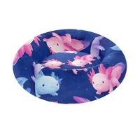 Pastel Axolotls Pet Dog Bed Calming Anti Anxiety fluffier Orthopedic for Extra Small Size Pets Sleeping