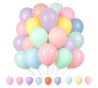 Pastel Balloons 100 Pack - 12Inch Latex Pastel Colour Party Birthday Ballons, Multi Coloured Baloons, Pastels Balloons Garland Set for Party Birthday Wedding Jungle Baby Shower Decorations
