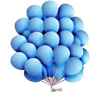 Pastel Balloons 12 Inch Macaron Pastel Color Latex Balloon for Pastel Rainbow Party Decoration Birthday Baby Shower Supplies Wedding Ceremony Balloon Pastel Blue Balloon 30 Pack