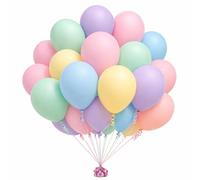 Pastel Balloons 50 Pack 12 Inch Multi Colour Macaron Latex Party Decorations Rainbow Balloon Kit for Birthday Wedding Baby Shower Anniversary Celebration Event Décor
