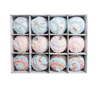 Pastel Bead Christmas Ornaments Set with Foam Material for Small Trees, Lightweight and Shatterproof for Safe Holiday Decorating in Limited Spaces