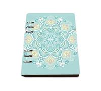 Pastel Blue A5 Notebook, Pu Leather Notebooks, Lined Paper Cute Notebook 180Pages/90Sheets, Lined Book for Study, Writing Book for Women, Student Essentials University Women Man