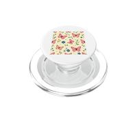 Pastel Blue Butterfly Flowers Floral PopSockets PopGrip for MagSafe