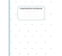 Pastel Blue Polka Dot Composition Notebook: ollege Ruled Aesthetic Coquette Preppy Lined Journal for School, Women, Teens & Girls