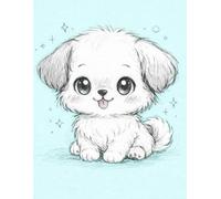 Pastel Blue Puppy: Cute Kawaii Puppy Notebook for Girls | Lined Journal with 110 Pages | Soft Pastel Aesthetic Cover/Cute Kawaii Lined Notebook with an Adorable Puppy
