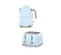 Smeg Bundle Set TSF03 4-Slice Toaster & KLF03 Kettle Bundle Set - Pastel Blue