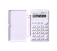 Pastel Blue Student Calculator 8-Digit, Lightweight Anti-Slip Buttons & Scratch-Proof Cover Pastel Student Calculator Cover Pocket Up Math Tool School Scientific Basic Lid Clamshell Small Math Tool