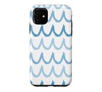 Pastel Blue Waves Ocean Lover Surfing Surf Summer Vibes Case for iPhone 11