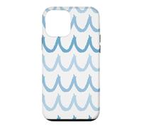Pastel Blue Waves Ocean Lover Surfing Surf Summer Vibes Case for iPhone 12 mini
