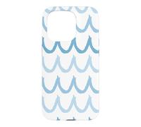 Pastel Blue Waves Ocean Lover Surfing Surf Summer Vibes Case for iPhone 15 Pro