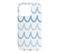Pastel Blue Waves Ocean Lover Surfing Surf Summer Vibes Case for iPhone 15 Pro Max