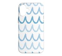Pastel Blue Waves Ocean Lover Surfing Surf Summer Vibes Case for iPhone 16 Plus