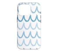 Pastel Blue Waves Ocean Lover Surfing Surf Summer Vibes Case for iPhone 16 Pro