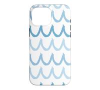 Pastel Blue Waves Ocean Lover Surfing Surf Summer Vibes Case for iPhone 16 Pro Max